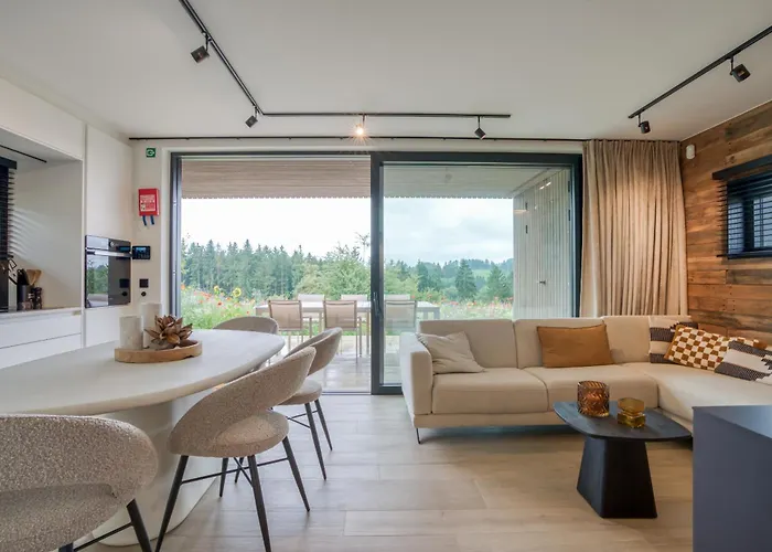 Nature Village - N°19 - 4 Personnes Avec Jacuzzi ロッジ ビューリンゲン